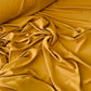 Tissu crêpe Jaune Safran /  au mètre ou coupon / Densité moyenne