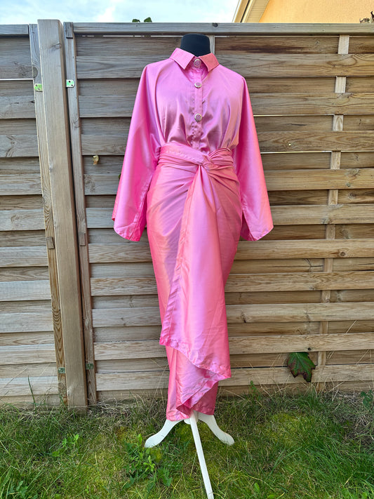 Ensemble deux pièces femme en Satin Duchesse - Tenue Mastoura Chic - Choix de couleur