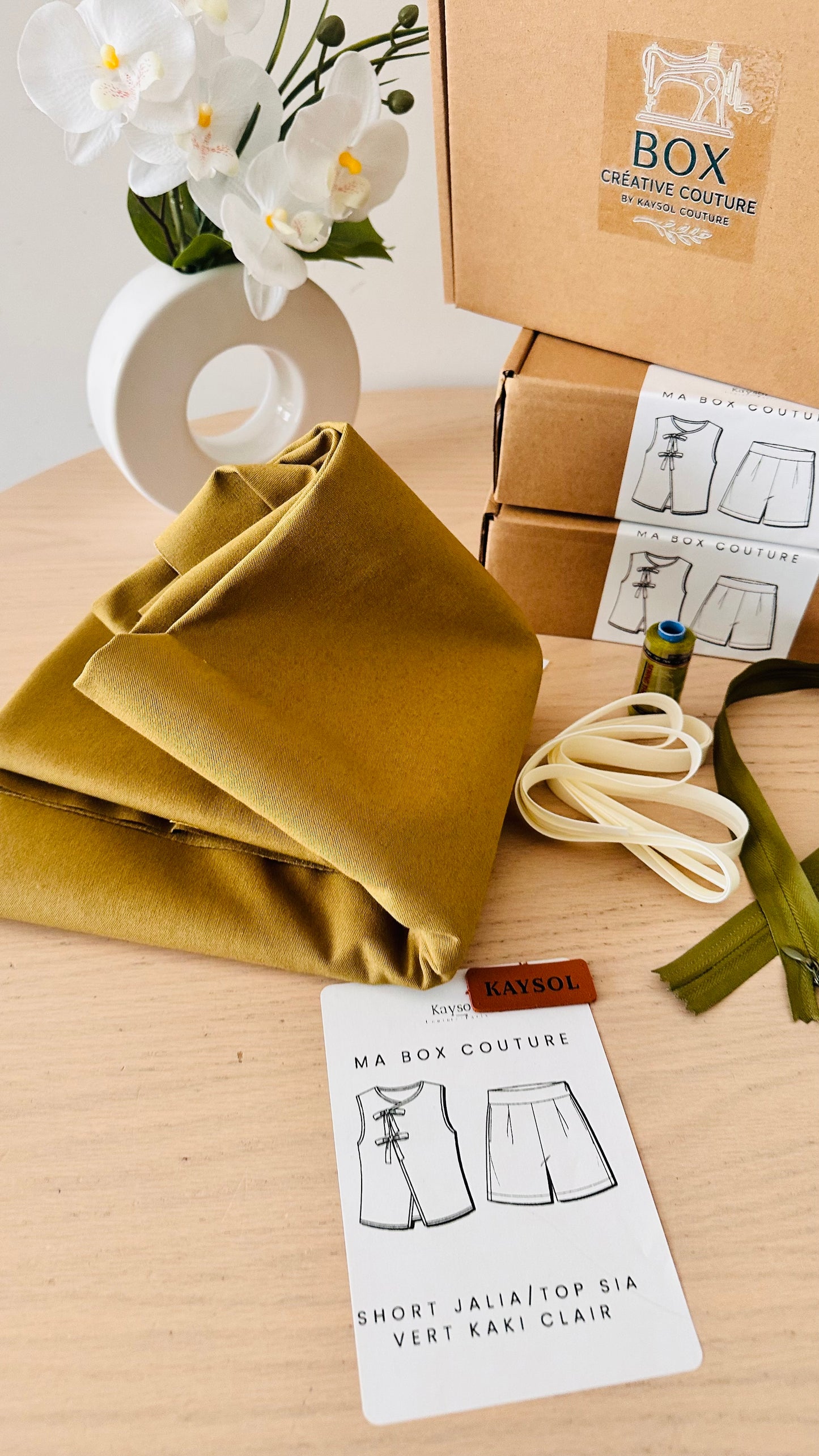 Women's Couture Box – Complete Kit with 2 PDF Patterns & Sia Top and Jalia Shorts US 2 to 24