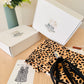 Box couture haut Sia – Patron 34/56 + tissu 100% Imprimé Leopard  + Mercerie assorti complet