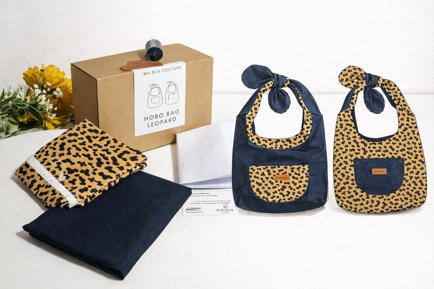 Box Couture – Sac Hobo Léopard | Kit couture complet débutant