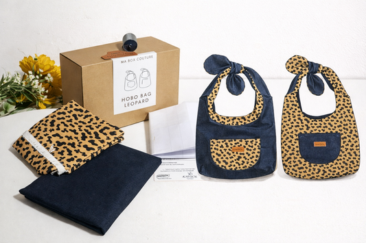 Box Couture – Sac Hobo Léopard | Kit couture complet débutant