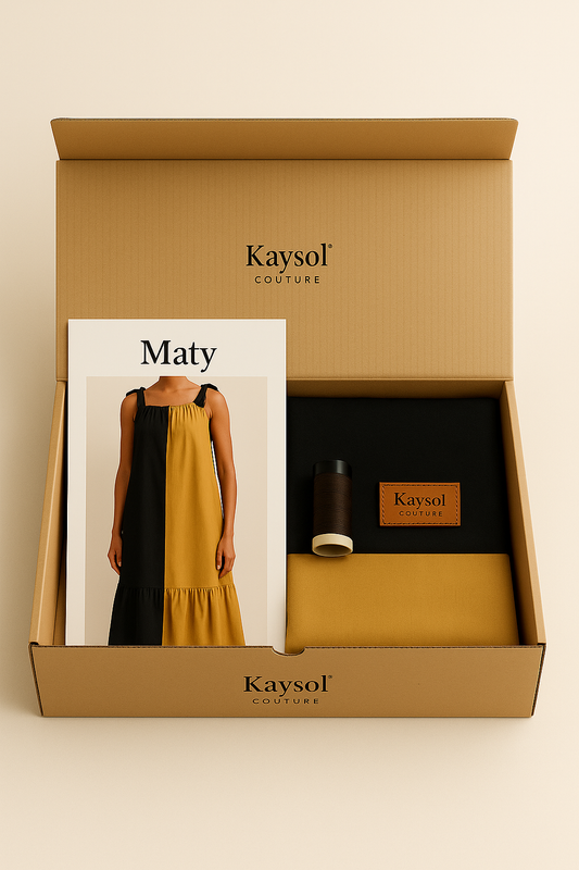 Box couture, box créative, kit couture DIY, patron robe PDF, idée cadeau couture, cadeau créatif Noël, loisir créatif couture, box couture femme, kit couture débutant, box couture avec vidéos, box couture moderne, cadeau original DIY