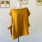 Top asymétrique ajustable/ Haut Laya / Jaune Safran