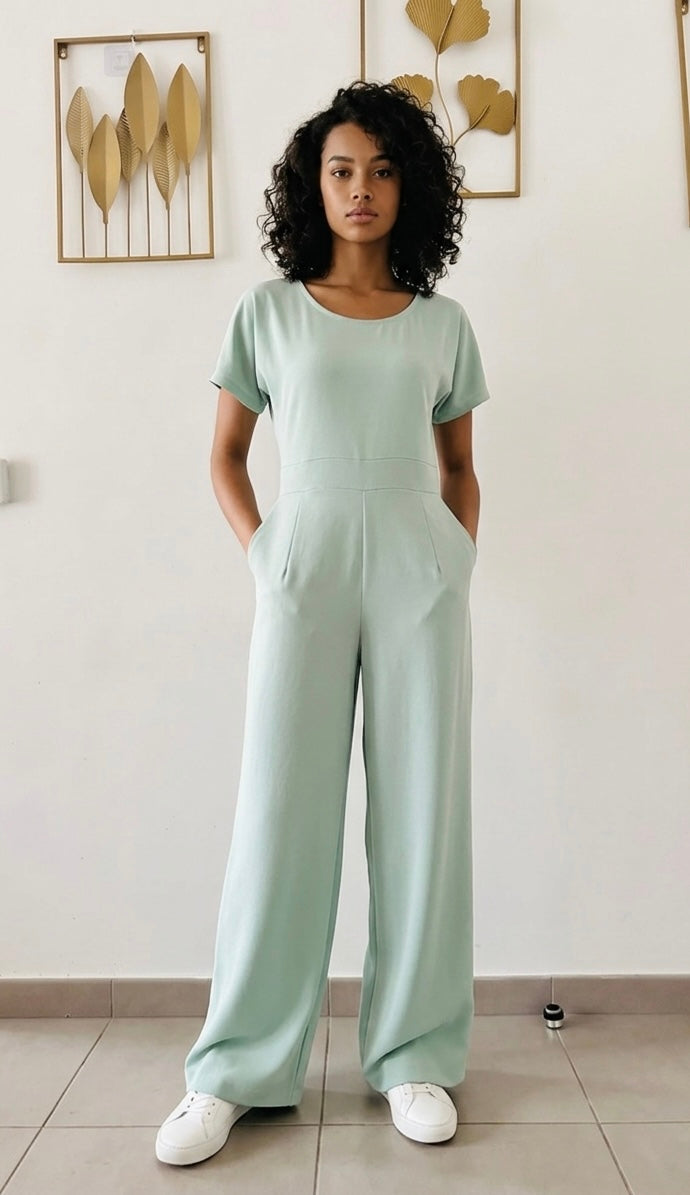 BINTA Women's Jumpsuit Pattern – Sizes 34 to 46 – PDF – 1 Pattern 4 Versions