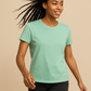  T-shirt femme manches courtes cousu main, coupe droite, tissu jersey – patron PDF facile Kaysol Couture.