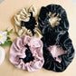 Bonnet de soin réversible – Soie de mûrier & Double gaze de coton / 2en1
