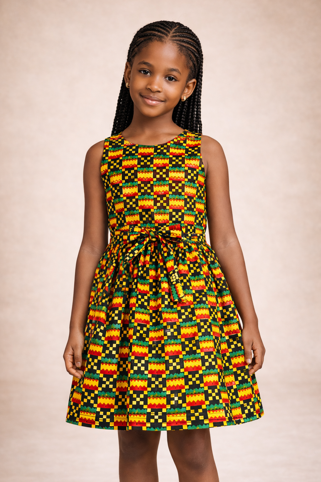 Robe en wax enfant Ouda