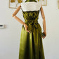 Robe Infinity Satin Olive Brillant – Mariage, Soirée, Bal – 4 Longueurs