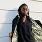 Doudoune Femme intérieur Wax Bogolan - Noir-Beige - Mode africaine