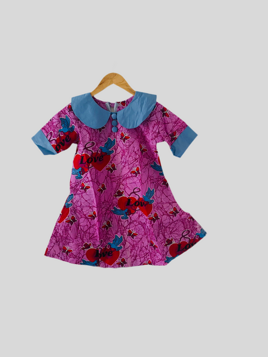 Robe wax enfant - Col Claudine