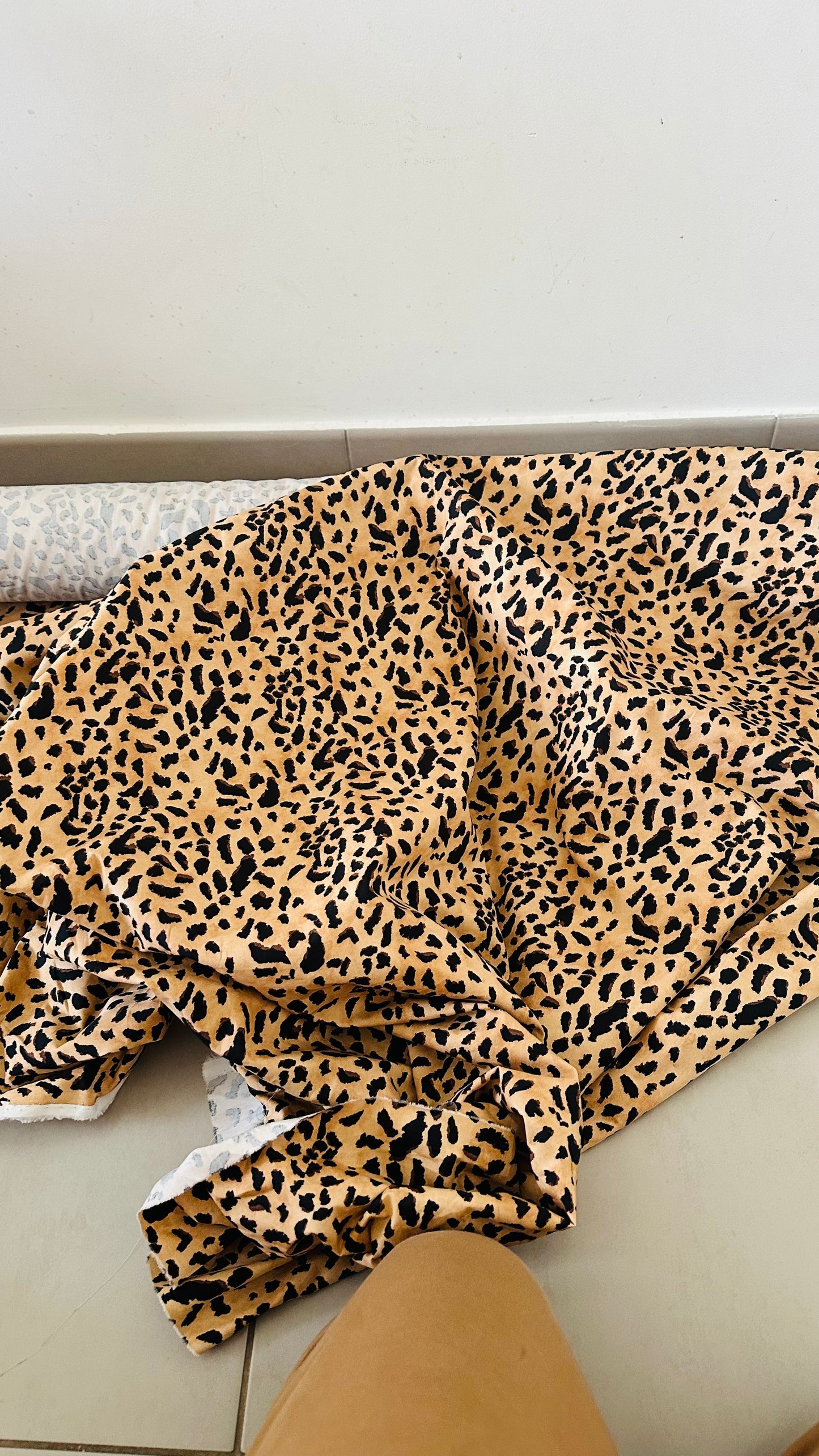 3-meter Leopard Print 100% Cotton Fabric Cut | 160 cm Width