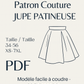 Patron Couture PDF - Jupe patineuse