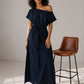 Robe convertible Laya / Bleu marine / robe ajustable / robe femme grande taille / robe Kaysol couture 