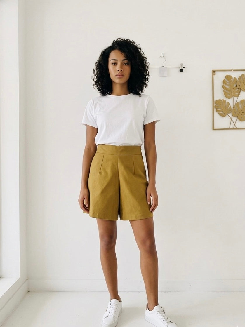 Gabardine 100 % coton kaki clair – Coupon 3 mètres