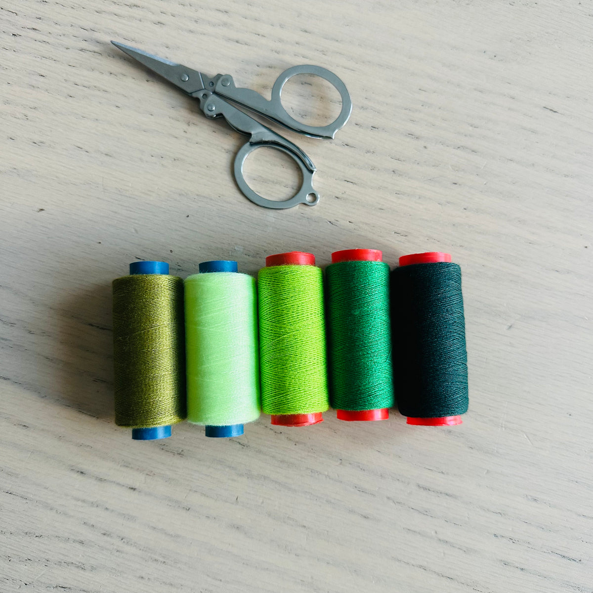 Lot de 5 Bobines de Fil à Coudre Polyester – 300 Yards | Couleurs au choix