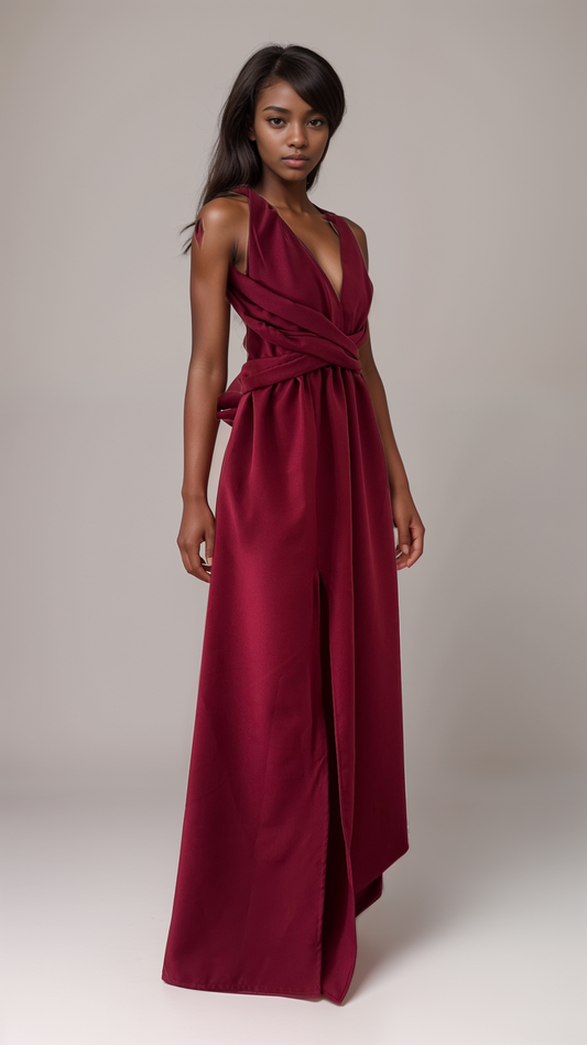 Robe de mariage bordeaux - robe de demoiselle dhonneur couleur bordeaux- mariage theme bordeaux - idée robe demoiselle d'honneur 
