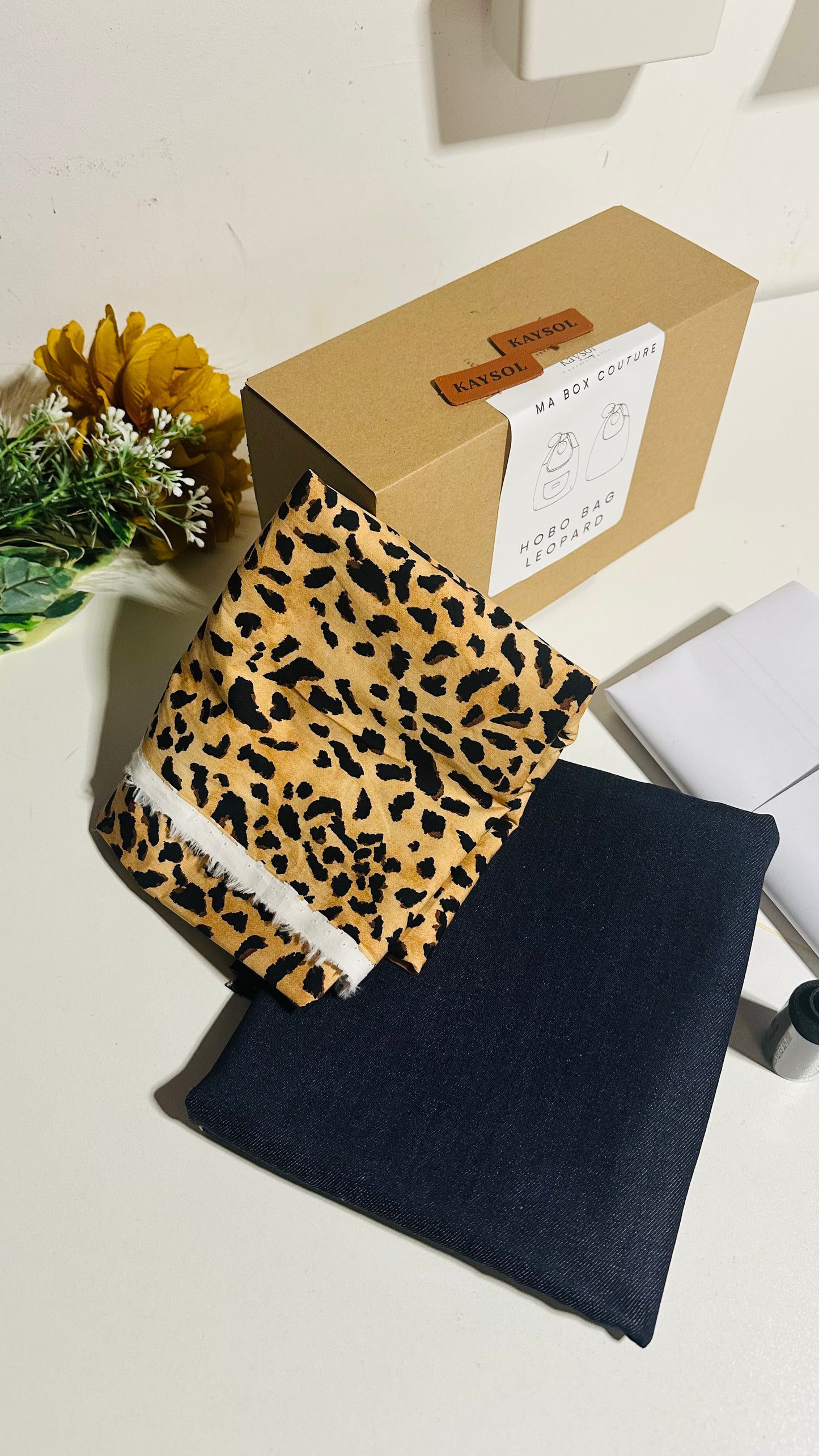 Box Couture – Sac Hobo Léopard | Kit couture complet débutant