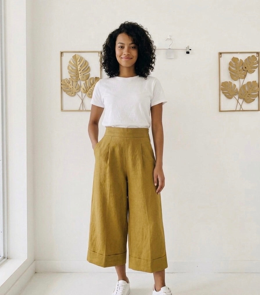 Patron Pantalon femme PDF – Modele JALIA Femme | Tailles 34 à 52 / Tuto Vidéo / A4/A0