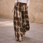 Pantalon large fluide avec taille ajustable à cordon et poches, coupe ample du XS au 7XL