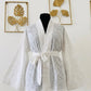 Kimono en Broderie Anglaise blanc – Veste en Broderie femme / Iconique