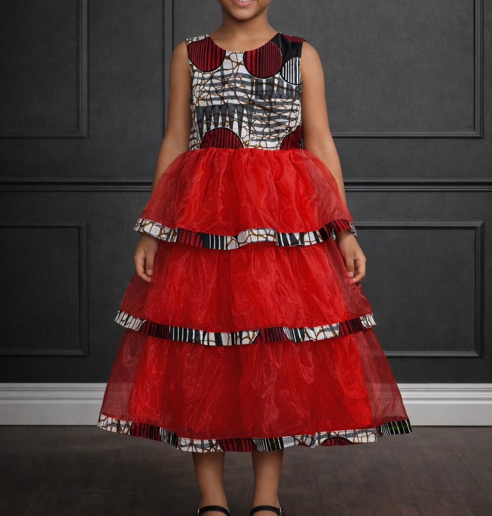 Robe de cérémonie en Wax Enfant