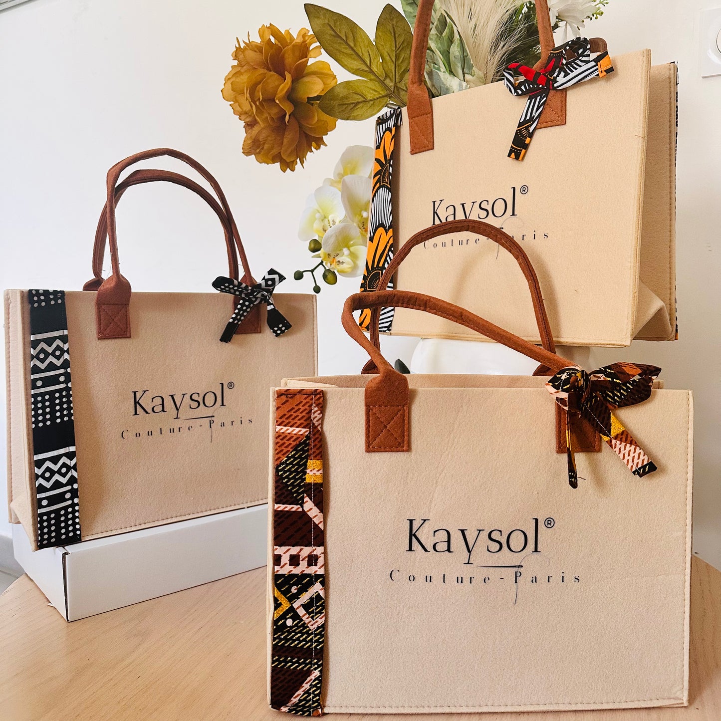 Kaysol Tote Bag / Black Bogolan / Gift Idea for Women