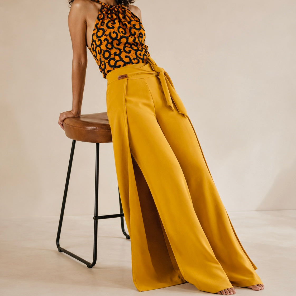 Pantalon Ajustable Cansy / Pantalon / Jaune Safran