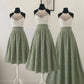 Jupe broderie Anglaise vert sauge – Les Iconiques | 3 longueurs
