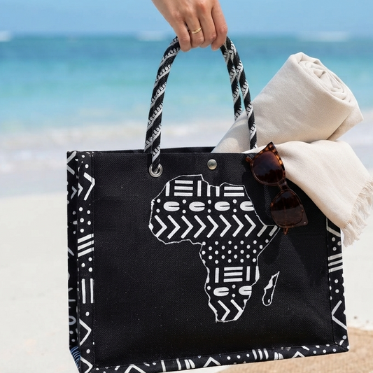 Wax Tote Bag - Black