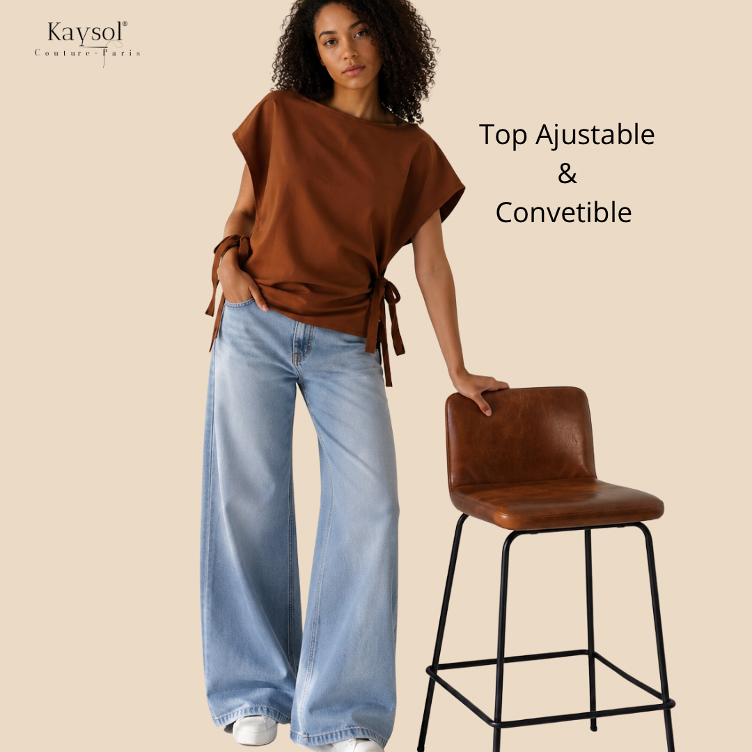 Patron Top Laya – Top ajustable & transformable en tunique ou robe / A0+A4 PDF / GRATUIT