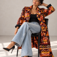 Trench femme en Wax Marron / Collection Iconique / Taille Ajustable