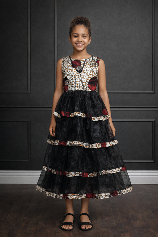 Robe de cérémonie en Wax Enfant