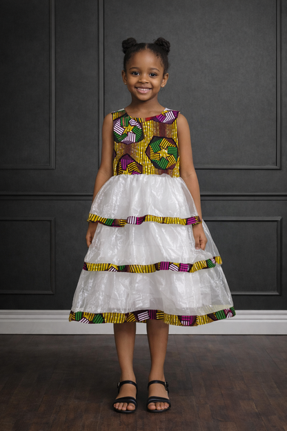 Robe de cérémonie en Wax Enfant