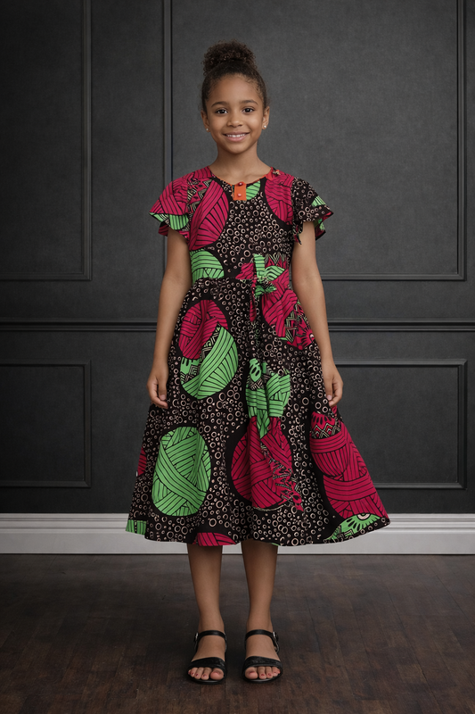 Robe Traditionnelle moderne en wax