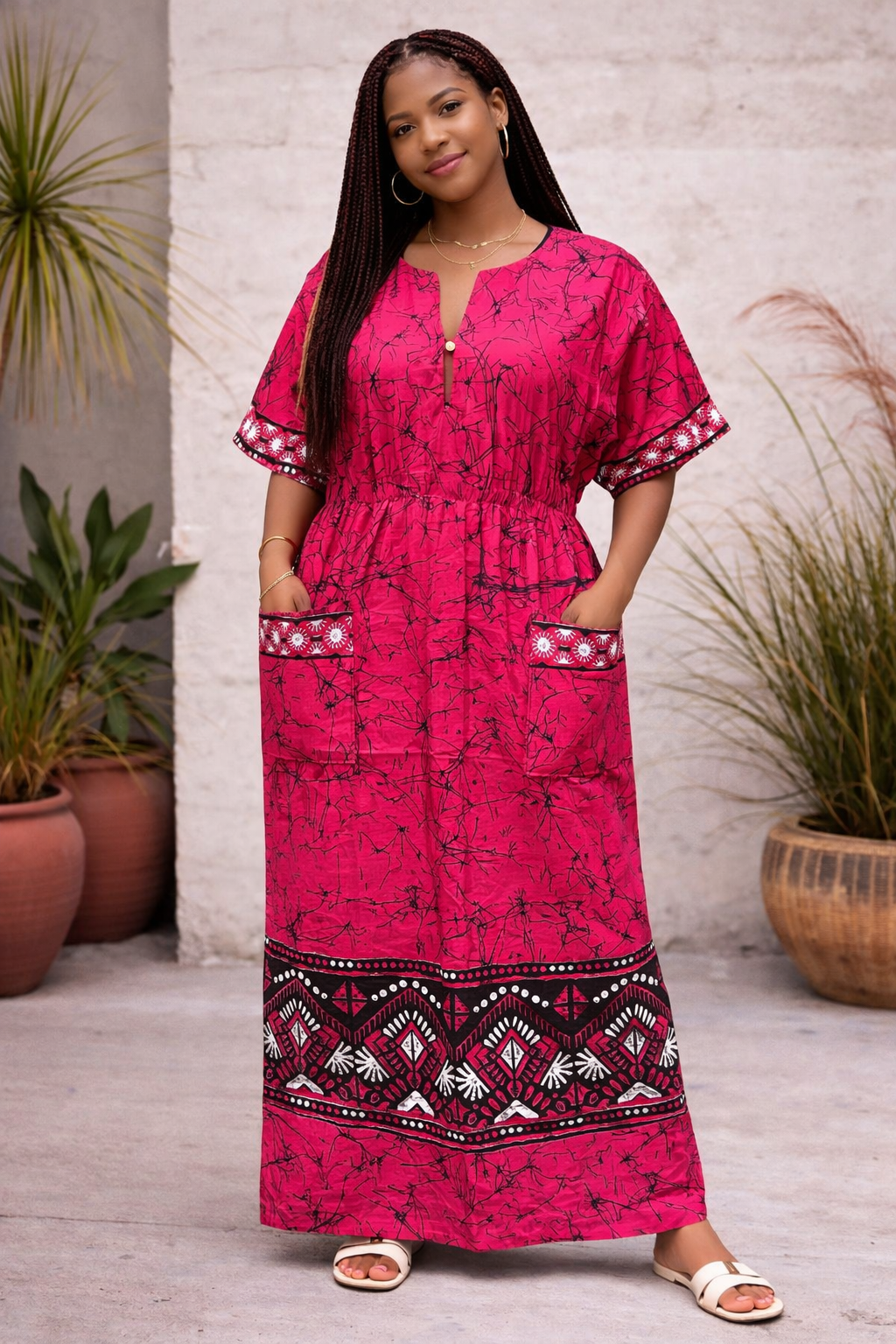 Robe ample tie and dye - Robe de maison - Ample