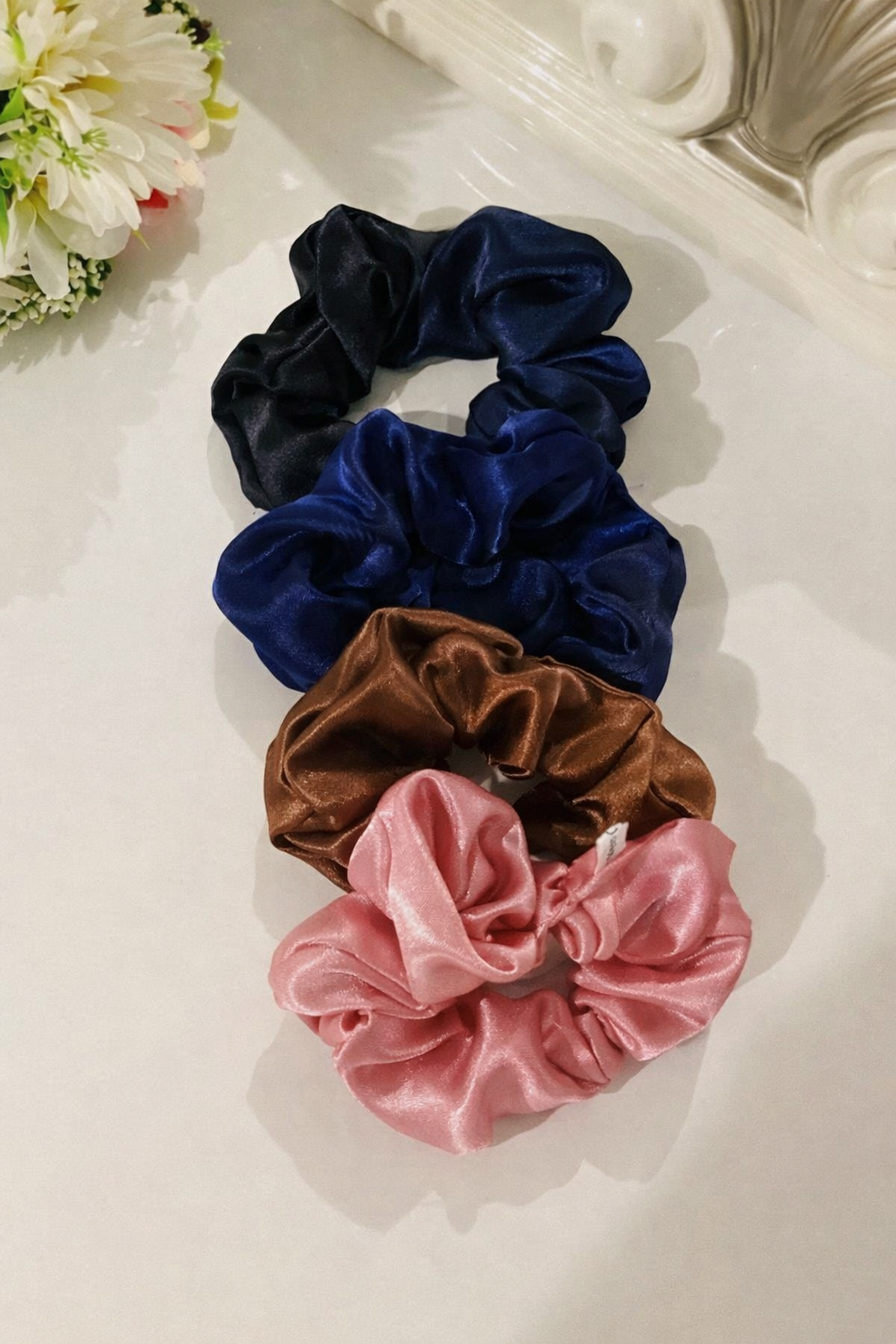 Chouchou en Satin premium - taille moyen