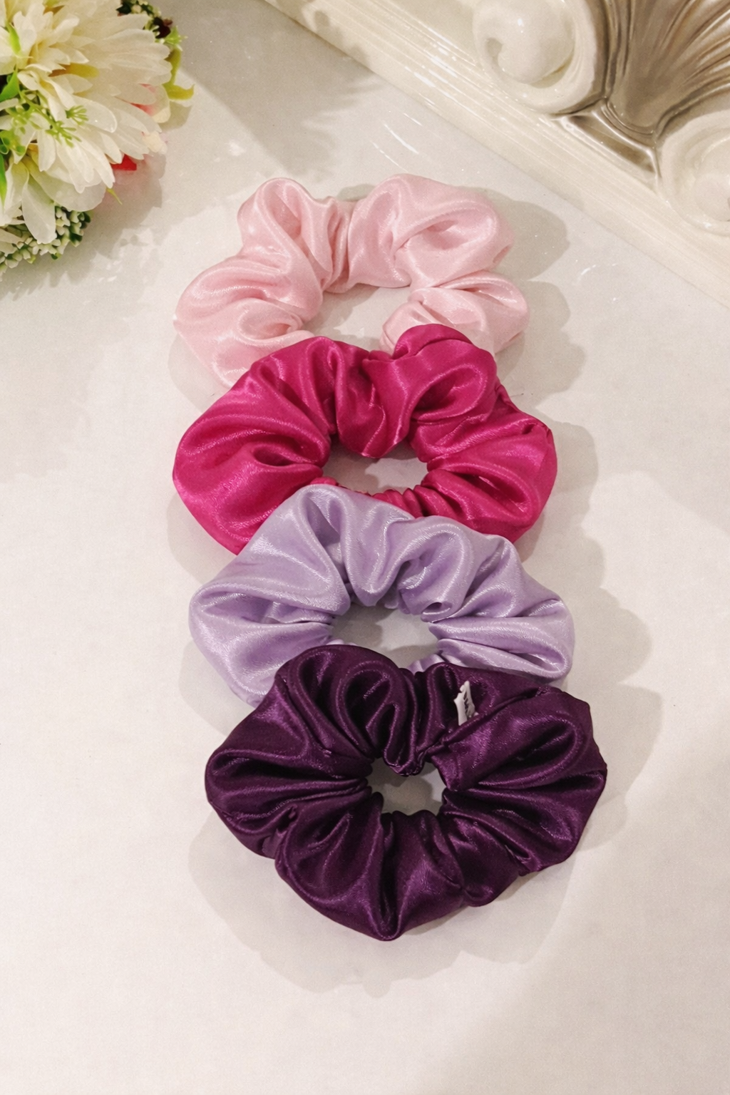 Chouchou en Satin premium - taille moyen