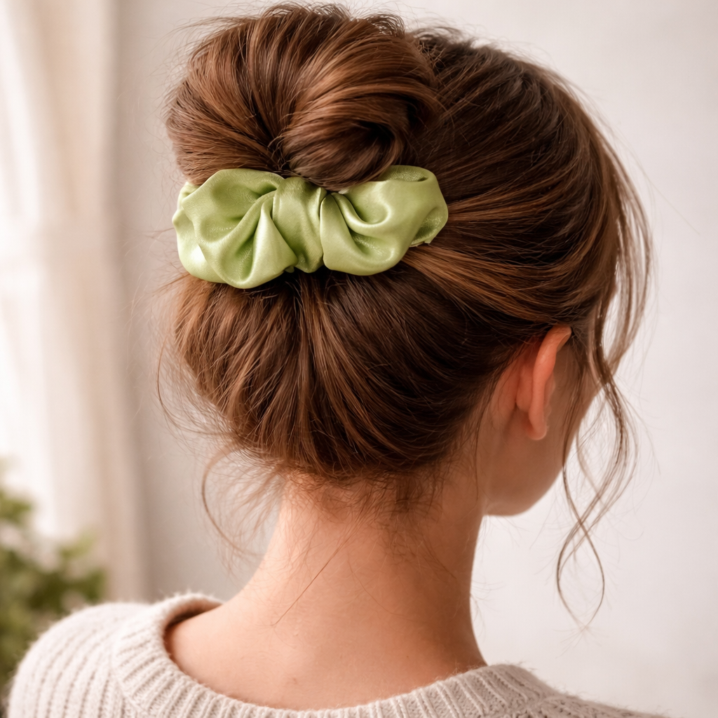 Chouchou en Satin premium - taille moyen