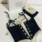 Box Couture Corset Gaby – Coffret Kaysol Couture avec tissu jean, coton beige, fil, patron PDF et tutoriel couture.