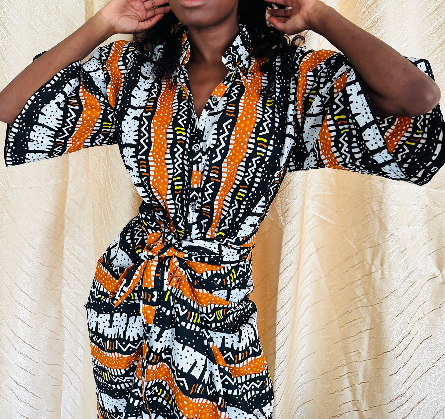 Chemise en Pagne et Jupe africaine à nouer