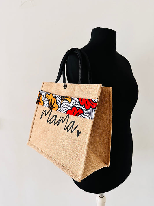 Cadeau fêtes des mères - Sac "Mama" En Wax