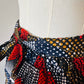 Jupe Taille haute en Wax rouge -  jupe africaine courte - tissu wax rouge - boutique mode africaine - cadeau style africain femme 