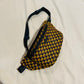 Sac Banane en Wax - Bogolan rouge - Choix Motif