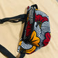 Sac Banane en Wax - Bogolan rouge - Choix Motif