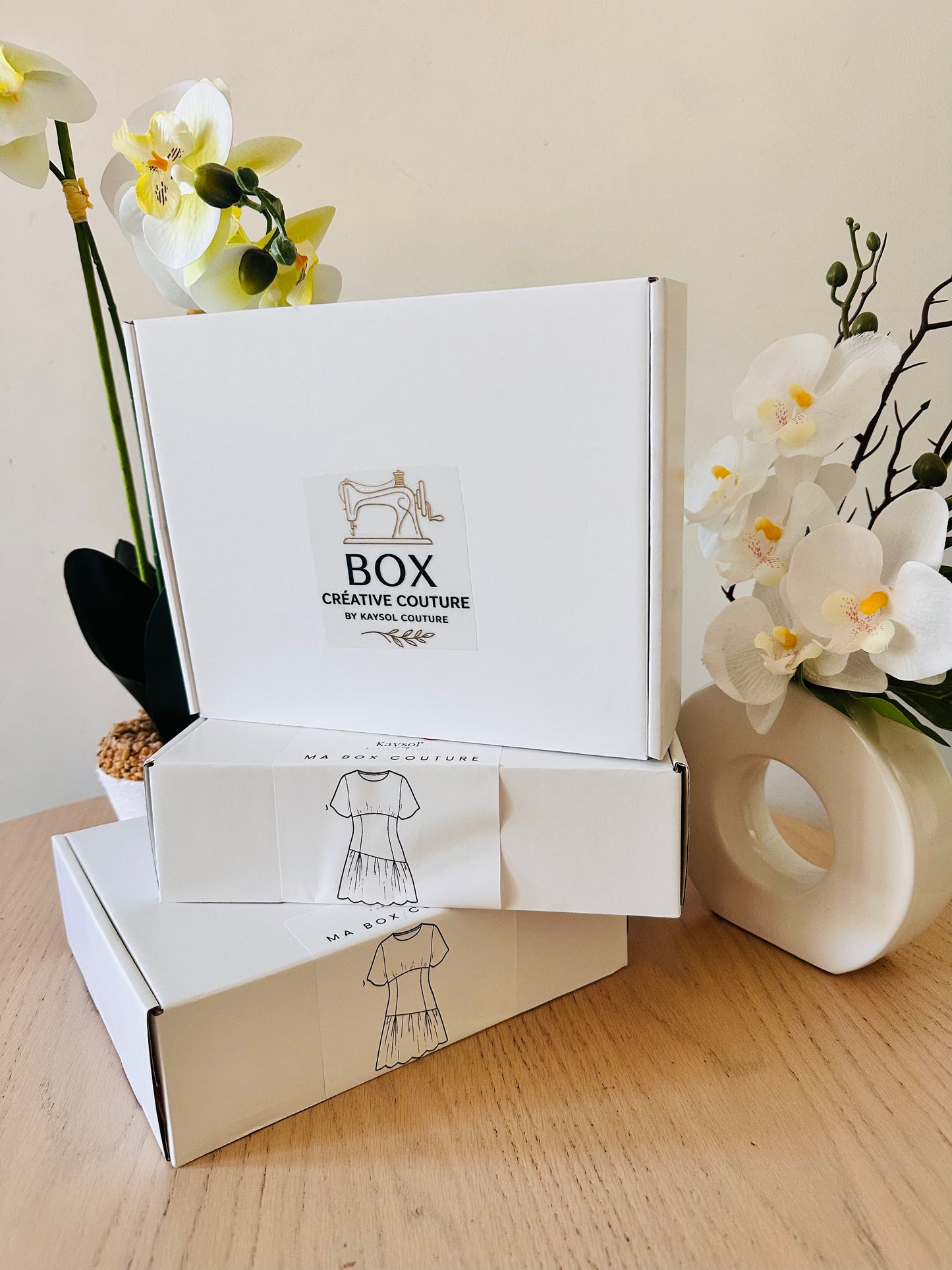 Box Créative Couture : Robe Riama 100% Lin Imprimé 200 g/m² / XS/7XL