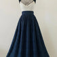 Jupe broderie Anglaise Bleu marine – Les Iconiques | 3 longueurs