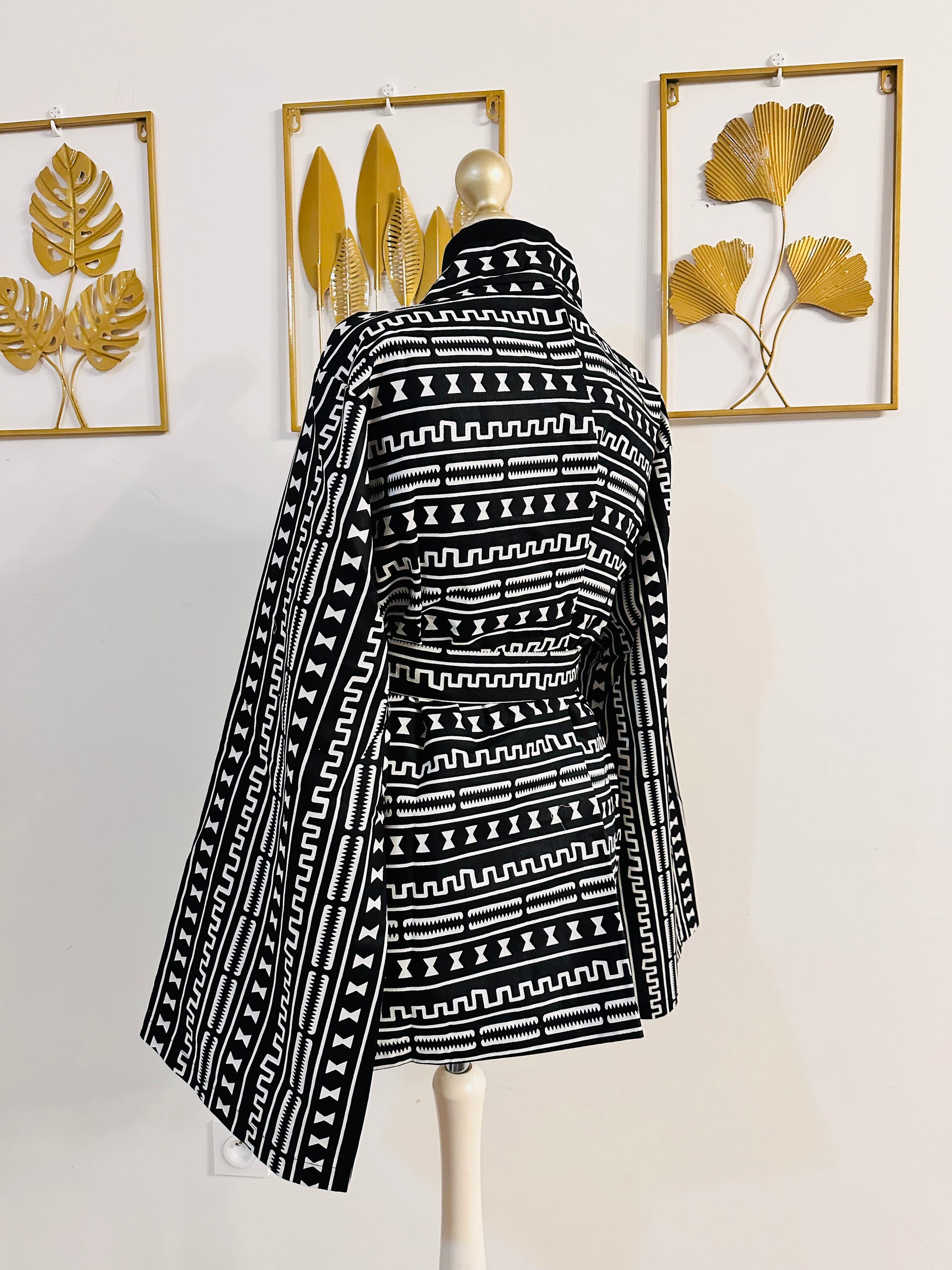 Gilet kimono en wax - Veste Chic en wax - Koumbel