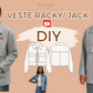 Patron couture Veste Racky – PDF multi-tailles XS–7XL + Video couture