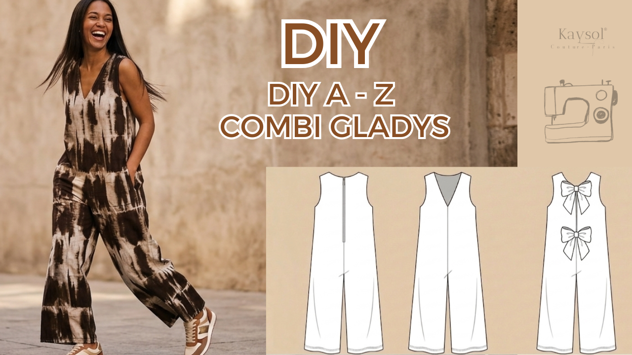 Box couture Gladys – Patron + tissu + kit complet